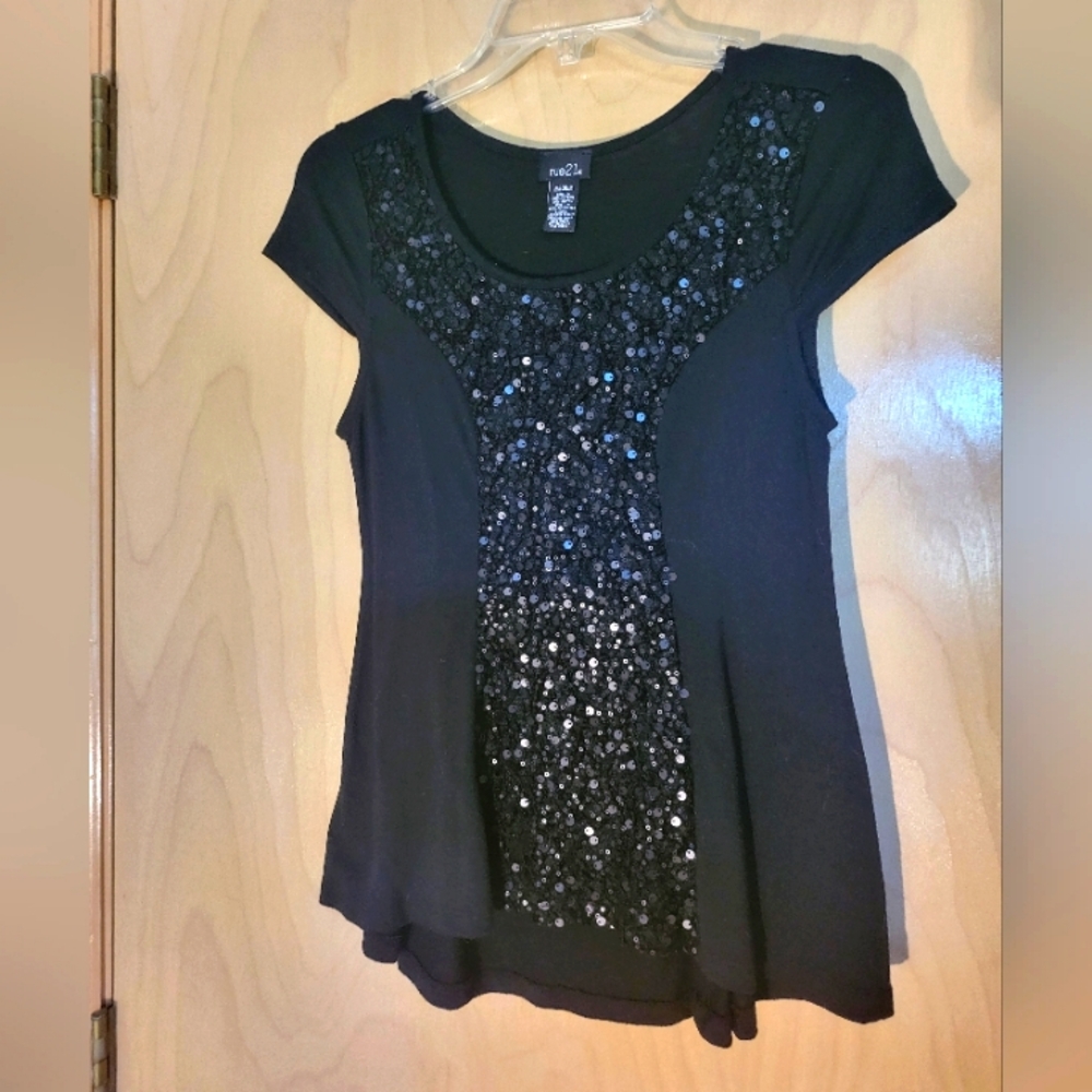 Rue21, Black sequined tee